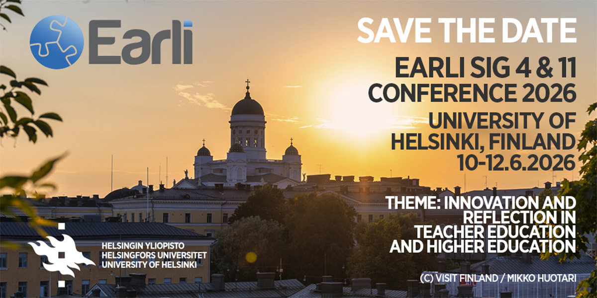 Save the Date EARLI SIG 4 & 11 Conference 2026 Helsinki